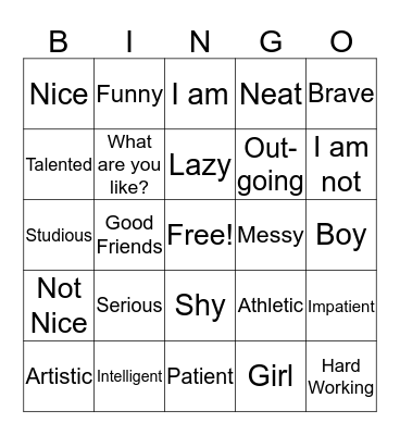 Another Spanish Bingo Card