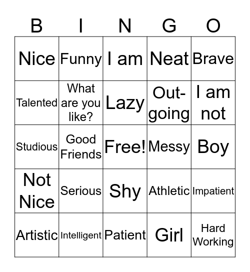 Another Spanish Bingo Card