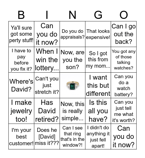 Grace Google Bingo Card