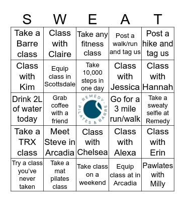 REMEDY BINGO Card