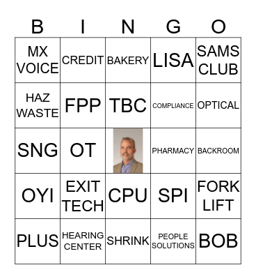 SAM'S CLUB Bingo Card