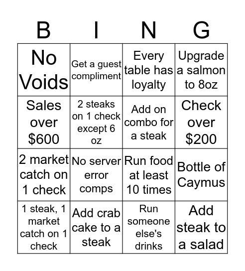 Kemal Bingo Card
