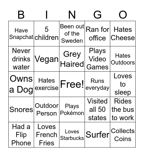 Bingo Card