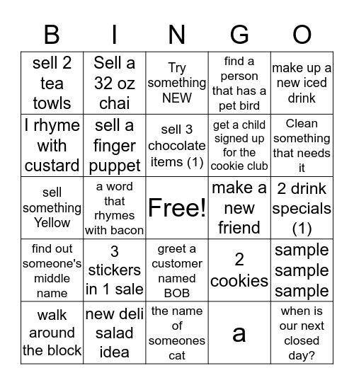 Moose BINGO 9-18-19 Bingo Card