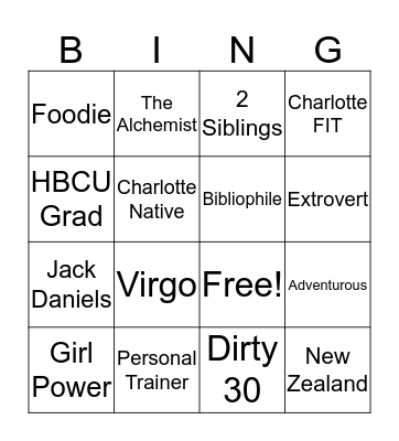 Taylor’s 30th Birthday Bash Bingo Card