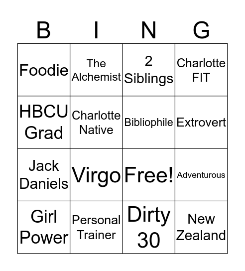 Taylor’s 30th Birthday Bash Bingo Card