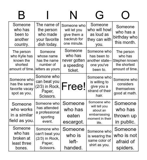 First Two People To Get TWO Bingos Will Get a Prize Bingo Card