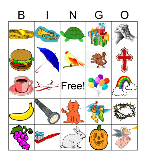 Enchanted Forest  Bingo Card