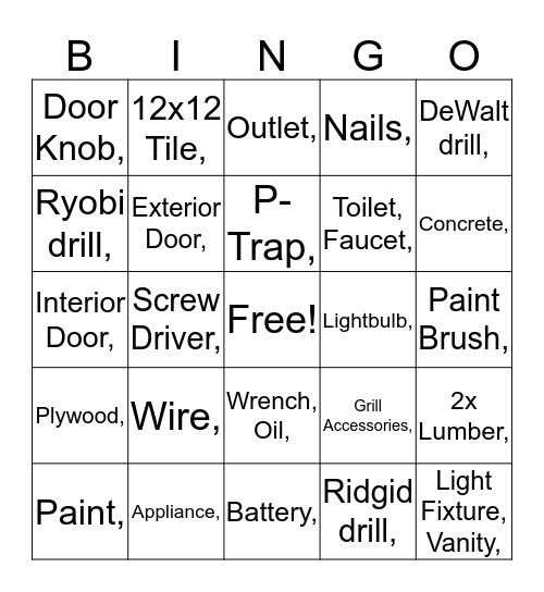 ACCURACY BINGO Card