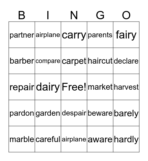 Alan's Bingo (#24) Bingo Card