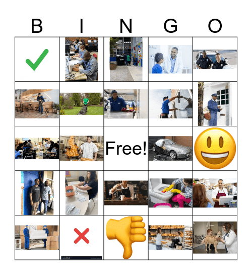 Job Likes and Dislikes Bingo Card