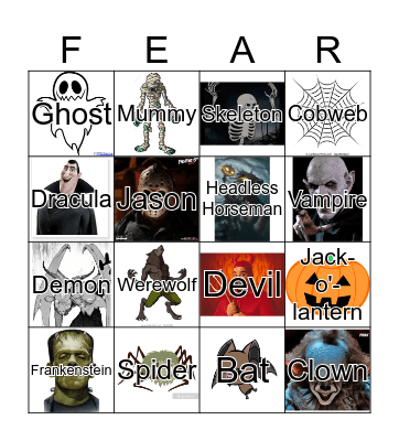 Halloween Bingo Card