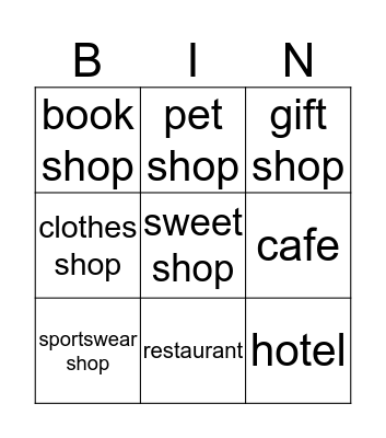 Where do you want to go? Bingo Card