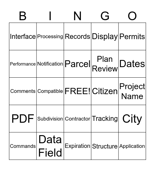 A Cluckin' Bingo Game?! Bingo Card