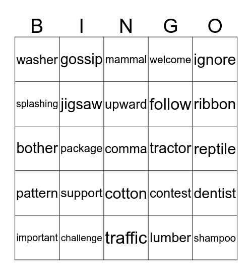 Red 130 Bingo Card