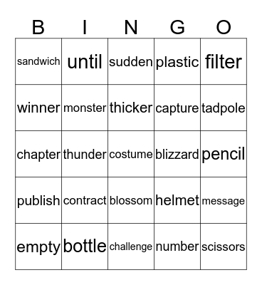 Red 132 Bingo Card