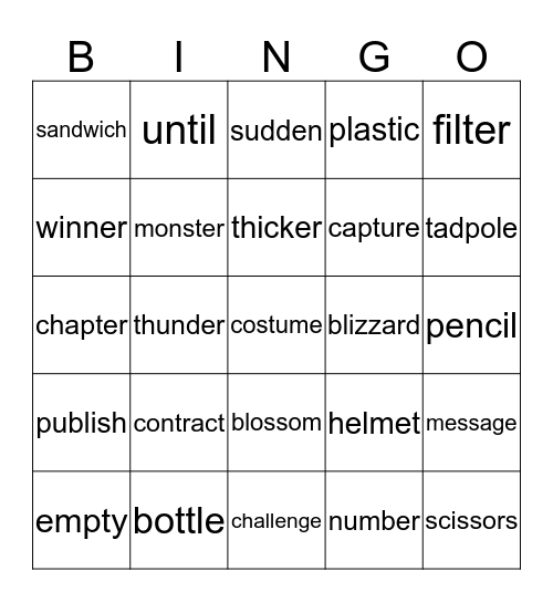 Red 132 Bingo Card
