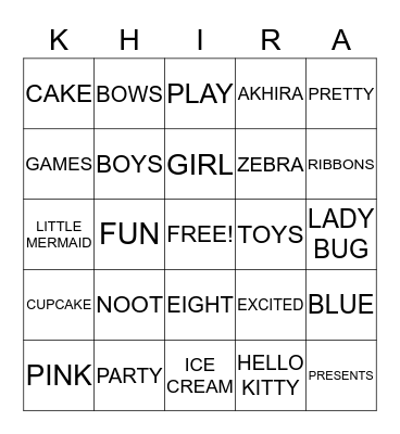 Happy Birthday!!!! Bingo Card