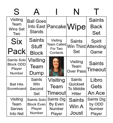 Saints Bingo Card