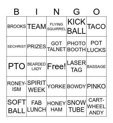 NAVIENT Bingo Card