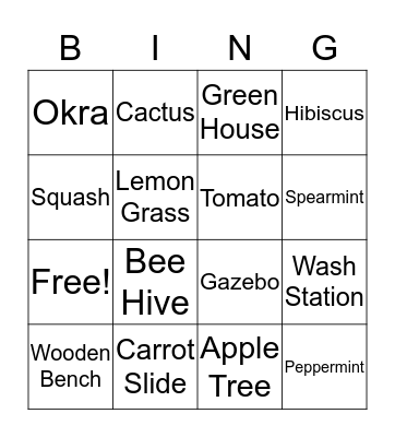 Good Sam Farm  Bingo Card