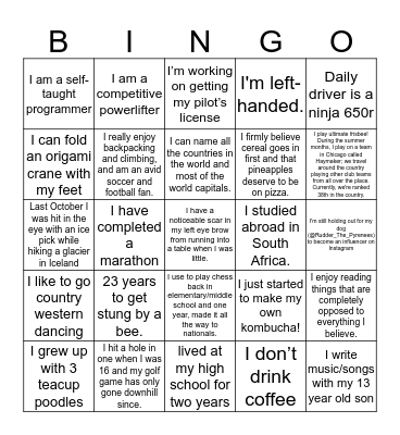 DOLPHIN SCHOOLER BINGO Card