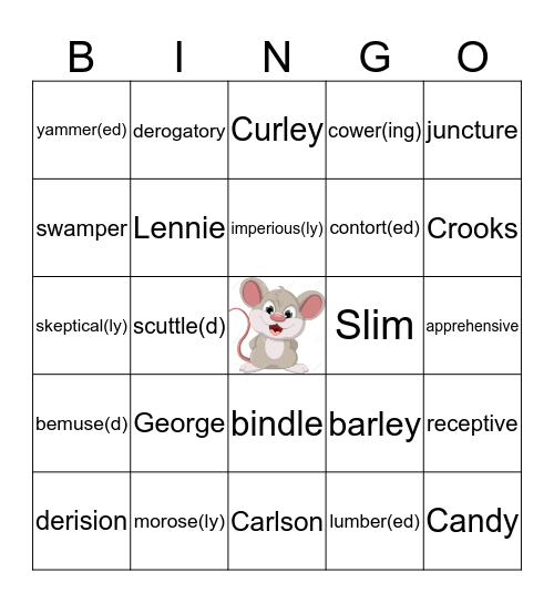 Of Mice and Men Ch's 1-3 Bingo Card