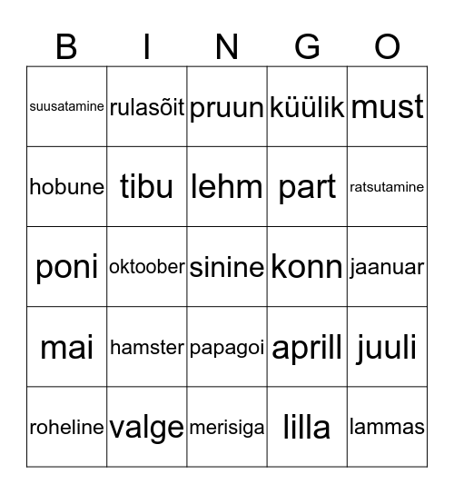 Bingo Card