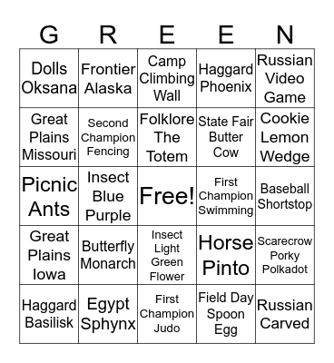 BinEGGo Bingo Card