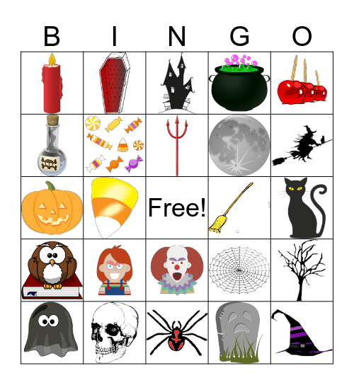 Halloween Bingo Card