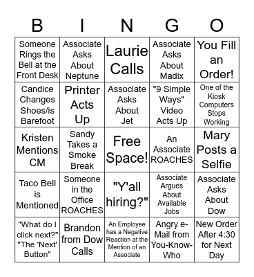 Elwood Staffing Bingo Card