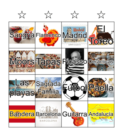 ESPAÑA Bingo Card