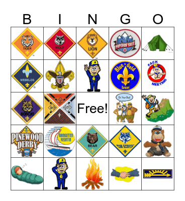 Scout Bingo Card