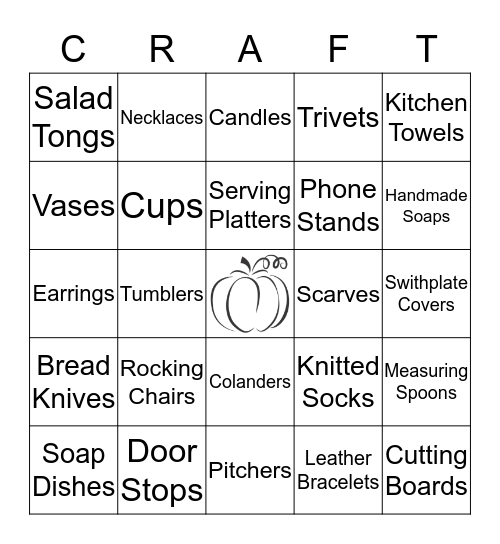 Pumpkin Bingo!   Bingo Card