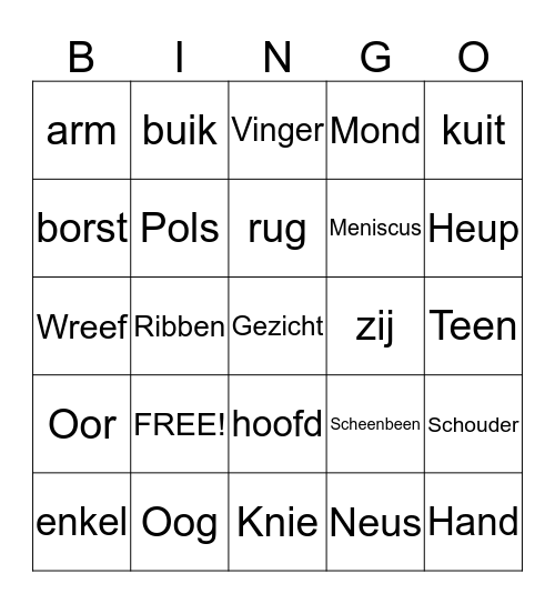 Mark Bingo Card