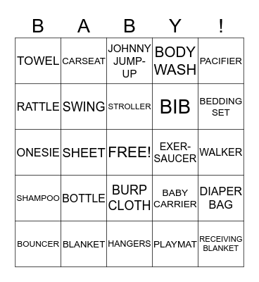 OH DEER! BABY CASHTON IS ALMOST HERE! Bingo Card