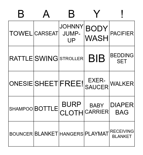 OH DEER! BABY CASHTON IS ALMOST HERE! Bingo Card