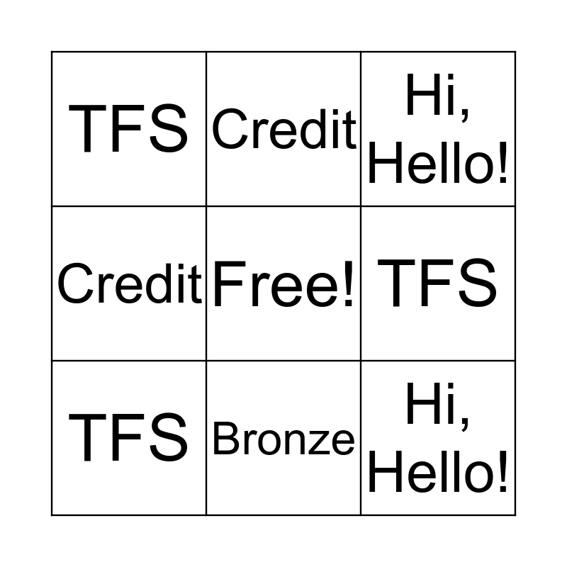 Macy's Bayfair Bingo Card