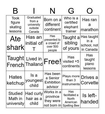 OSG Teacher Bingo Card