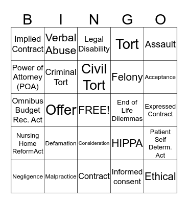 HS2 1.04 BINGO Card