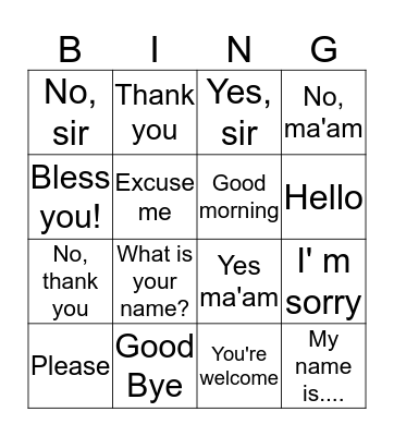 Modales in Spanish Bingo Card