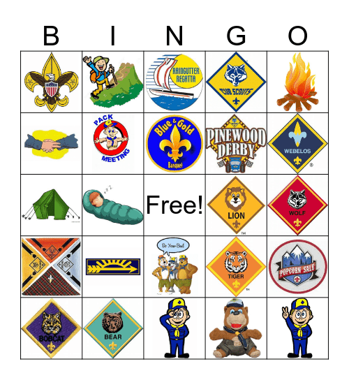 Scout Bingo Card