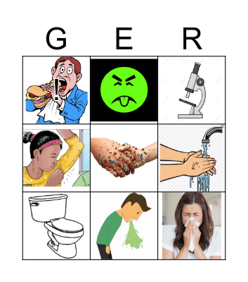 Strike Out Germs Bingo Card