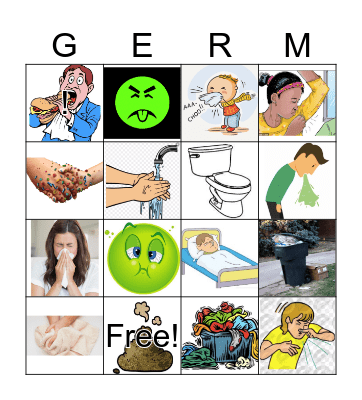 Strike Out Germs Bingo Card