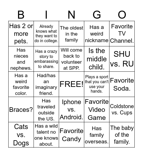 GET TO KNOW YOUR CONFIRMATION BRO Bingo Card