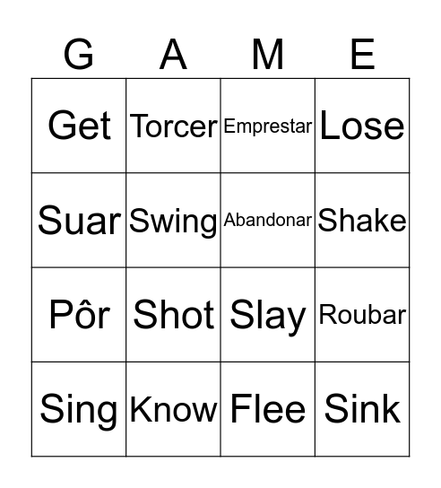 Bingou Bingo Card