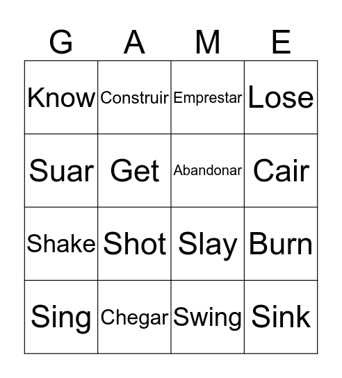 Bingou Bingo Card