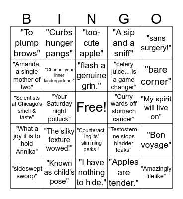 Magazine Hunt Bingo Card