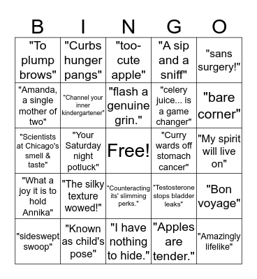 Magazine Hunt Bingo Card