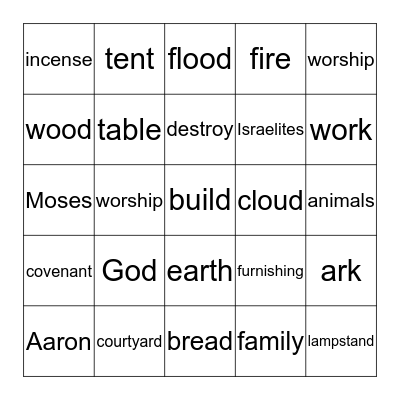 WORKING HARD Bingo Card